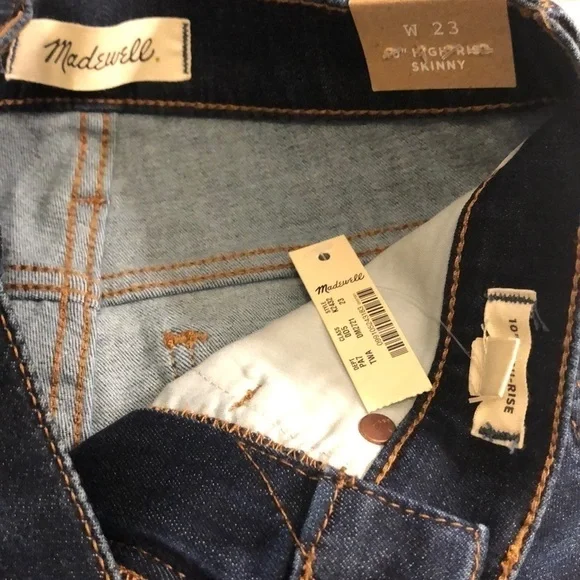 New Madewell 10” High Rise Skinny Jeans - Picture 7 of 7